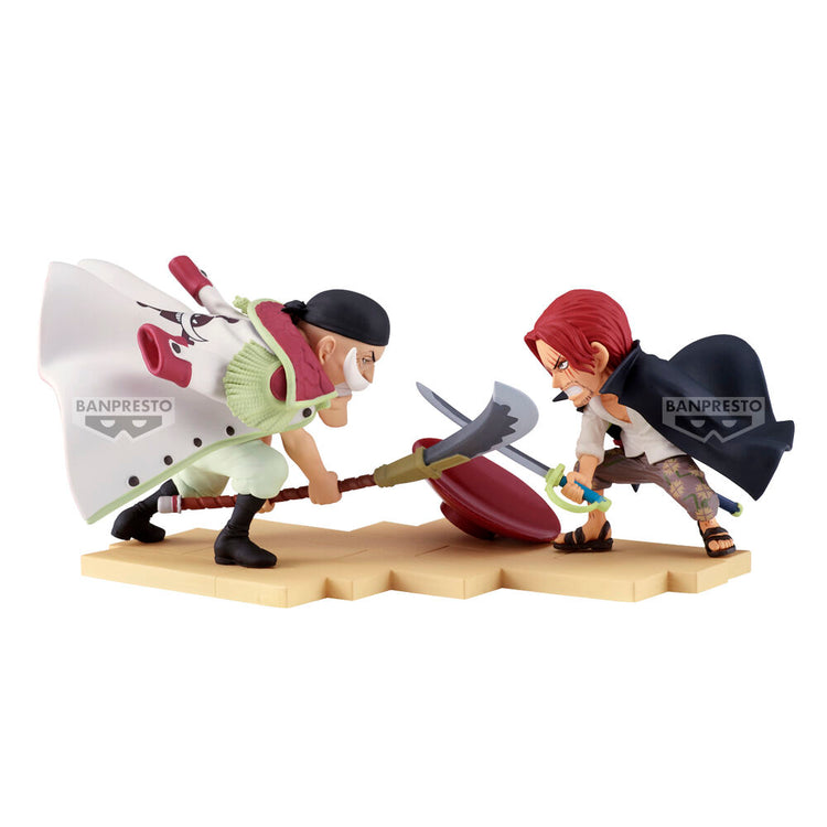 Action Figure One Piece: Edward Newgate vs Shanks World Collectable 13cm - BANPRESTO - Model Kit