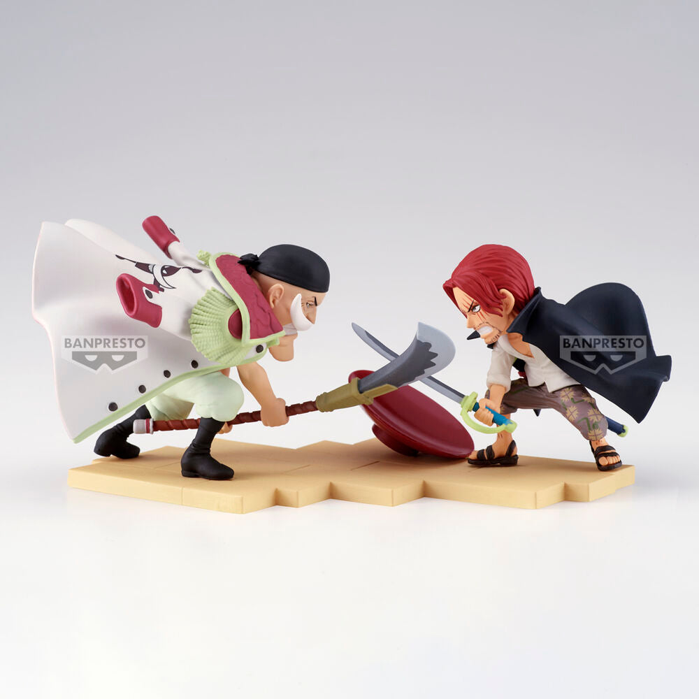 Action Figure One Piece: Edward Newgate vs Shanks World Collectable 13cm - BANPRESTO - Model Kit