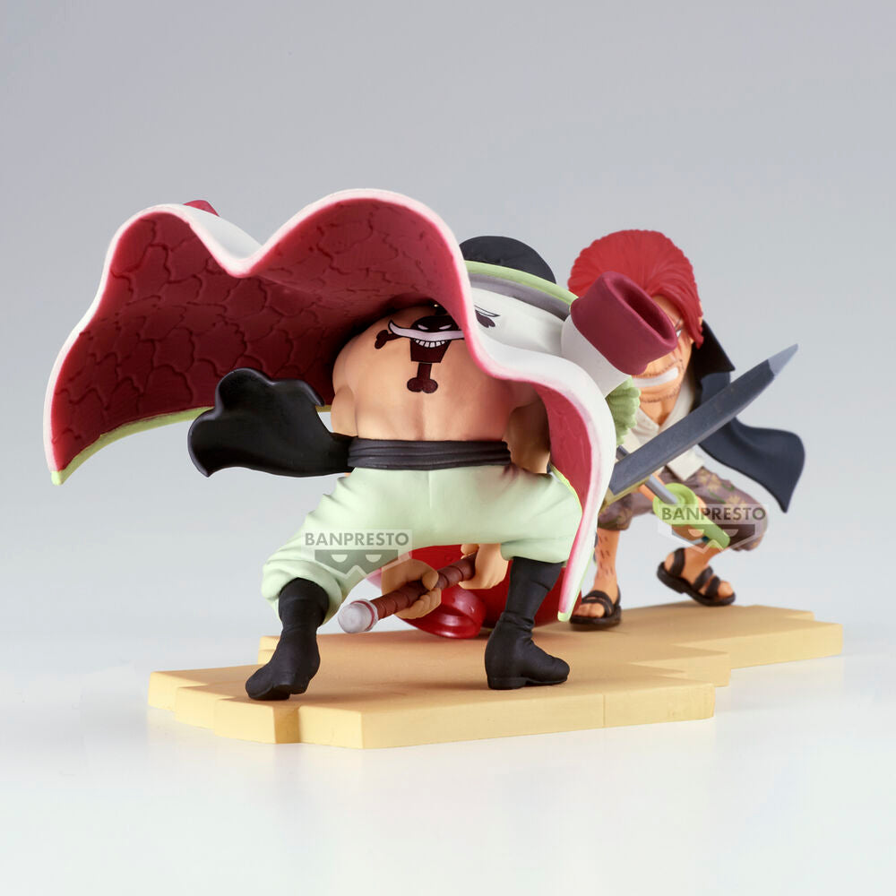 Action Figure One Piece: Edward Newgate vs Shanks World Collectable 13cm - BANPRESTO - Model Kit