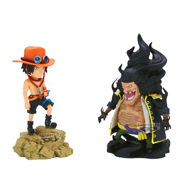 Action Figure Portgas D. Ace vs Marshall D. Teach - One Piece 8cm - BANPRESTO - Model Kit