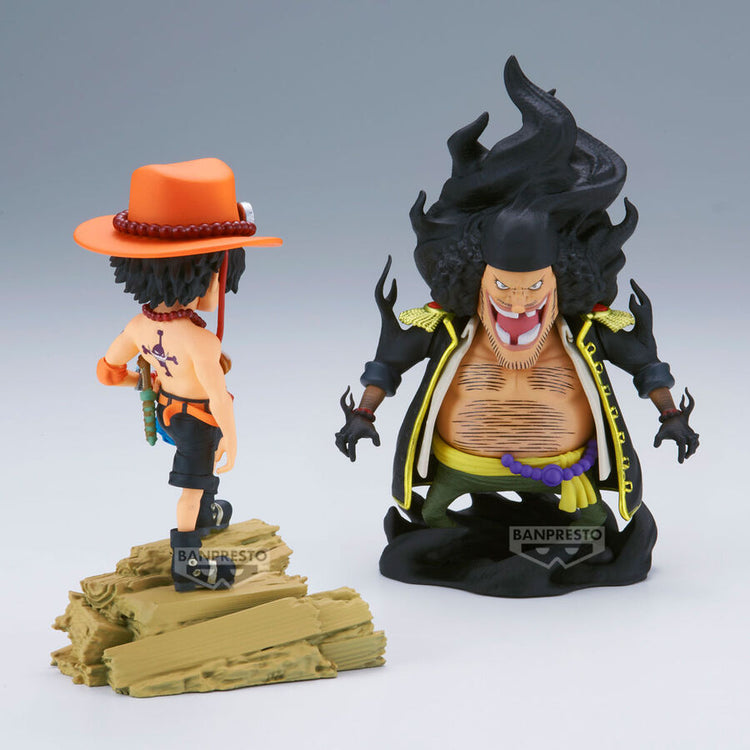 Action Figure Portgas D. Ace vs Marshall D. Teach - One Piece 8cm - BANPRESTO - Model Kit