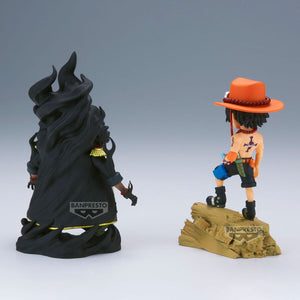 Action Figure Portgas D. Ace vs Marshall D. Teach - One Piece 8cm - BANPRESTO - Model Kit