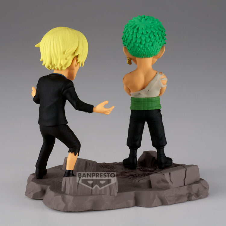 Action Figure Roronoa Zoro & Sanji - One Piece - 8cm - BANPRESTO - Model Kit