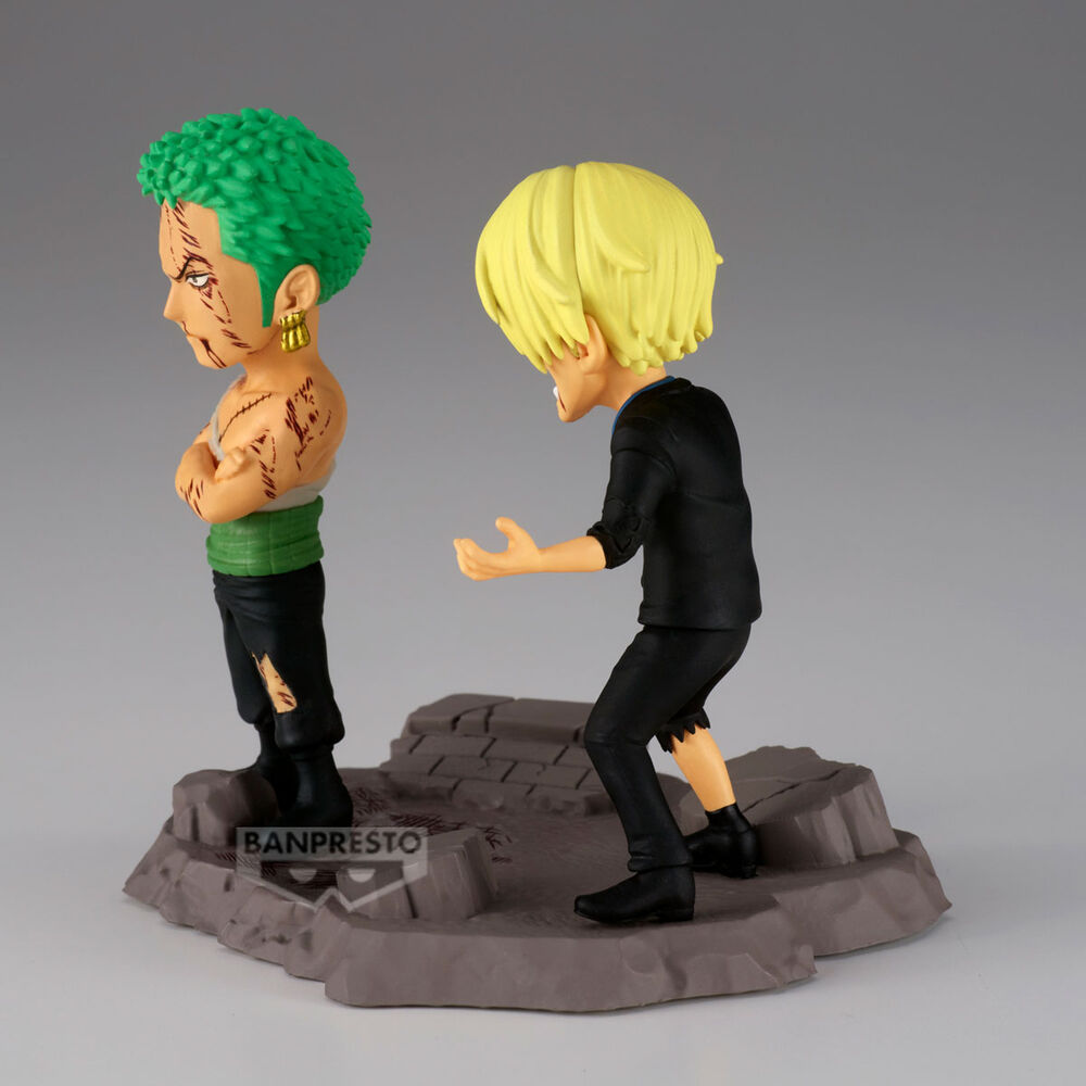Action Figure Roronoa Zoro & Sanji - One Piece - 8cm - BANPRESTO - Model Kit