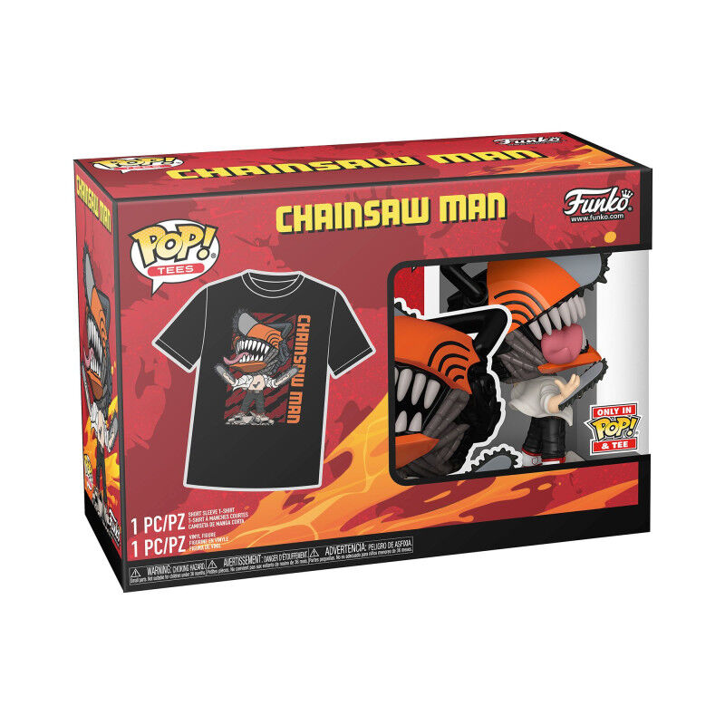 Set Chainsaw Man: Funko POP! Figura Esclusiva + T-Shirt - FUNKO - Model Kit