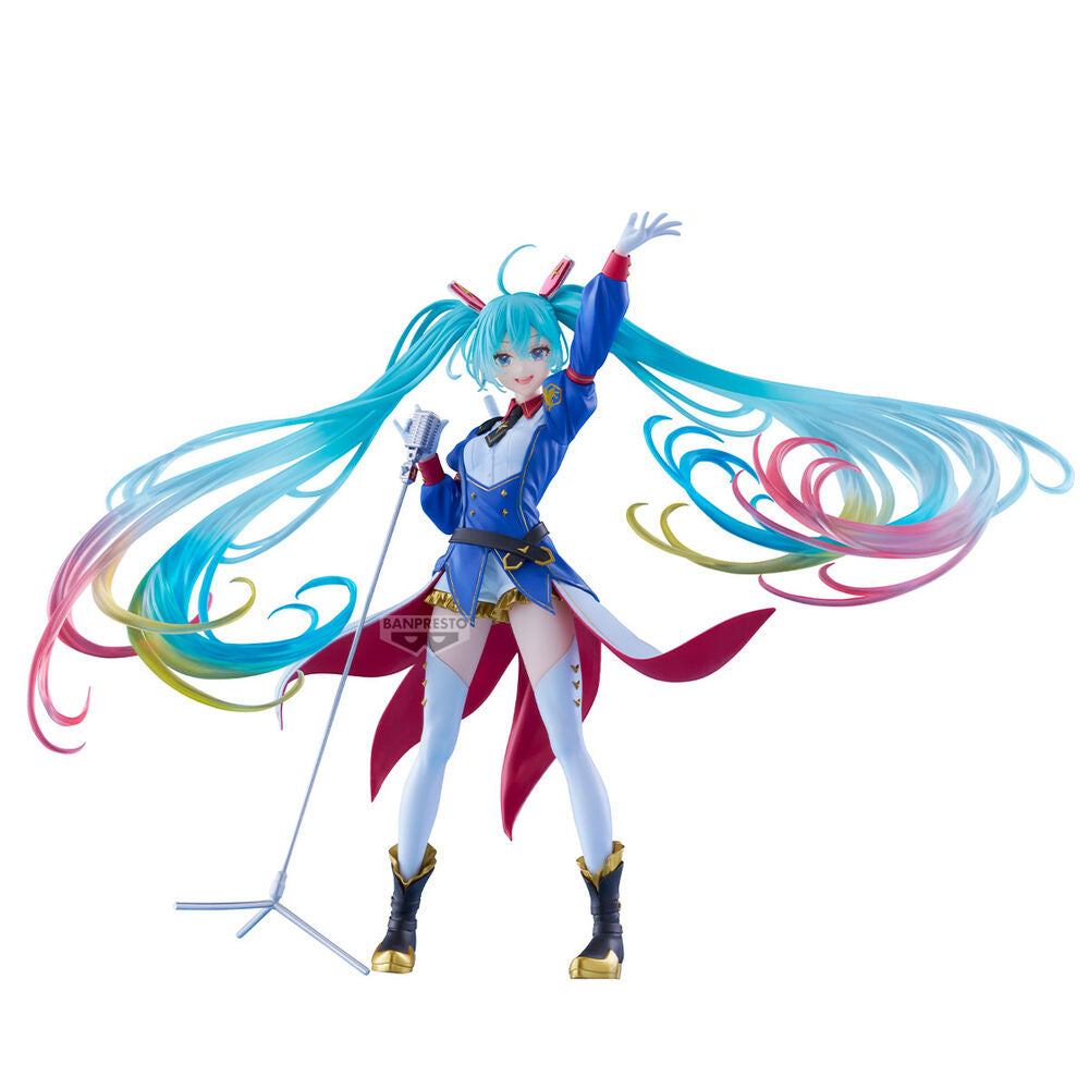 Figura Banpresto Evolve: Gundam x Hatsune Miku 45° Anniversario - 21cm - BANPRESTO - Model Kit