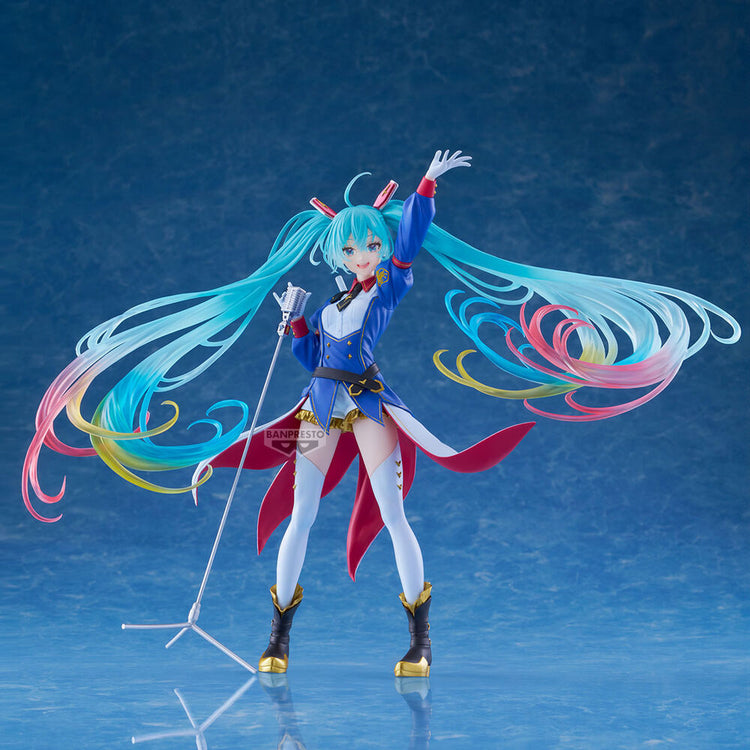 Figura Banpresto Evolve: Gundam x Hatsune Miku 45° Anniversario - 21cm - BANPRESTO - Model Kit