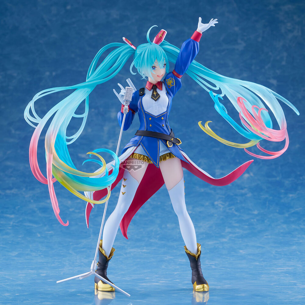 Figura Banpresto Evolve: Gundam x Hatsune Miku 45° Anniversario - 21cm - BANPRESTO - Model Kit