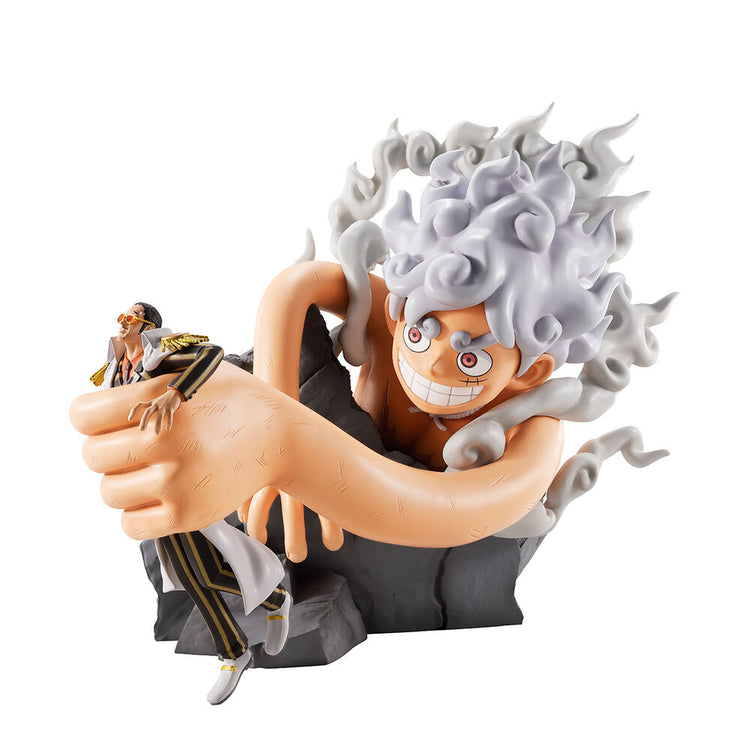 Action Figure Monkey D. Luffy Gear 5 vs Borsalino - Ichibansho One Piece 22cm - BANPRESTO - Model Kit