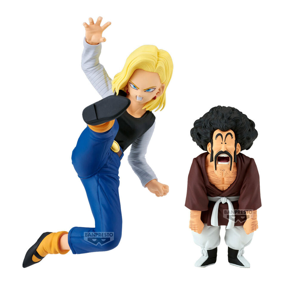 Set Android 18 & Mr. Satan - Match Makers Dragon Ball Z - Action Figure - BANPRESTO - Model Kit