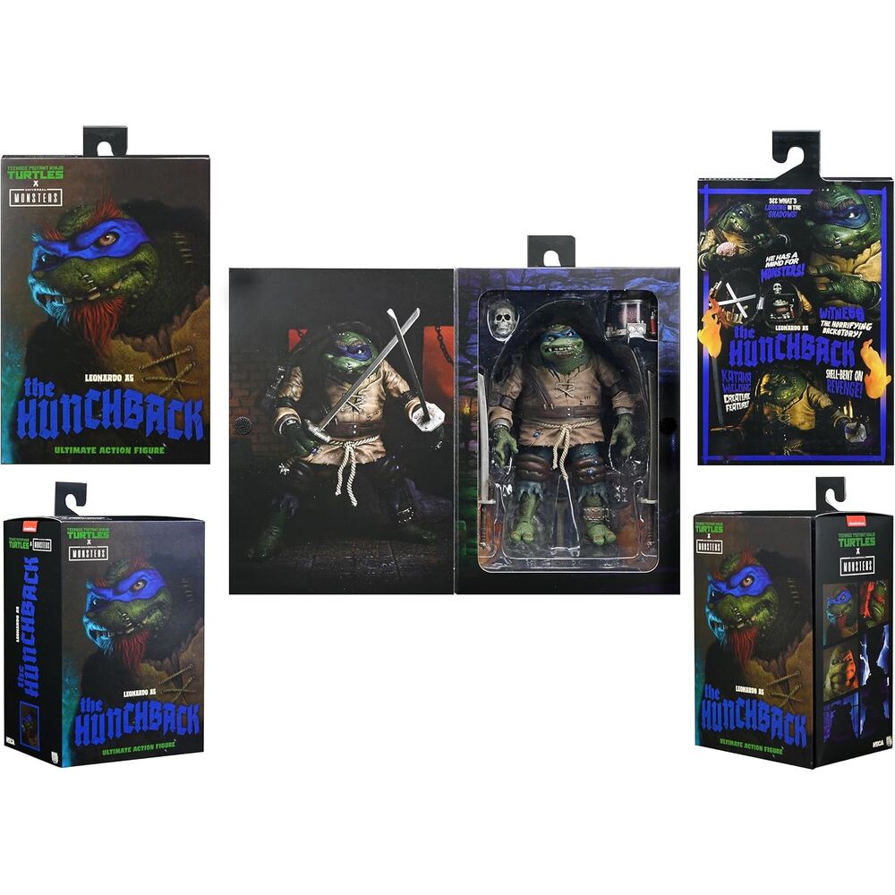 Action Figure Ultimate Leonardo Hunchback - Tartarughe Ninja 18cm - NECA - Model Kit