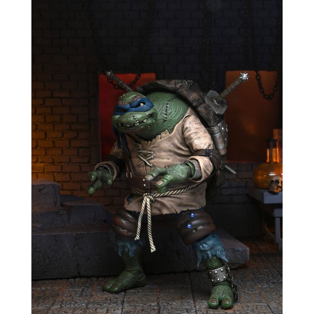Action Figure Ultimate Leonardo Hunchback - Tartarughe Ninja 18cm - NECA - Model Kit
