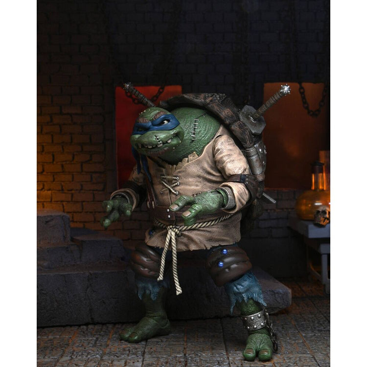 Action Figure Ultimate Leonardo Hunchback - Tartarughe Ninja 18cm - NECA - Model Kit