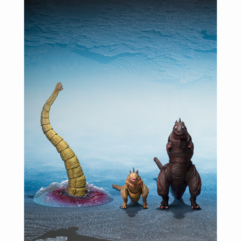 [PREORDINE] S.H. MonsterArts Godzilla: The Second Form, Third Form & Giant Unidentified Creature Set