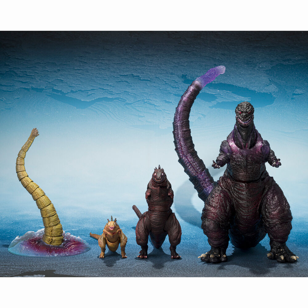 [PREORDINE] S.H. MonsterArts Godzilla: The Second Form, Third Form & Giant Unidentified Creature Set