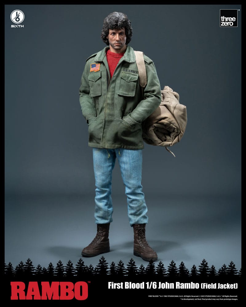[PREORDINE] Rambo: First Blood Action Figure 1/6 - John Rambo (Field Jacket) 31 cm - ThreeZero - Action figures