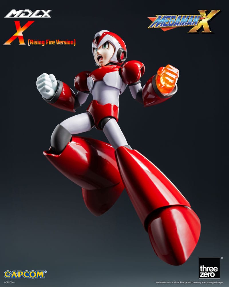 [PREORDINE] Action Figure Mega Man X (Rockman X) MDLX Rising Fire Version 12cm - ThreeZero - Action figures