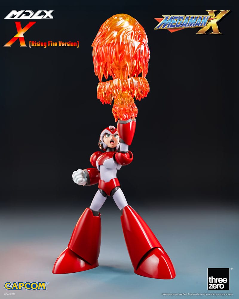[PREORDINE] Action Figure Mega Man X (Rockman X) MDLX Rising Fire Version 12cm - ThreeZero - Action figures