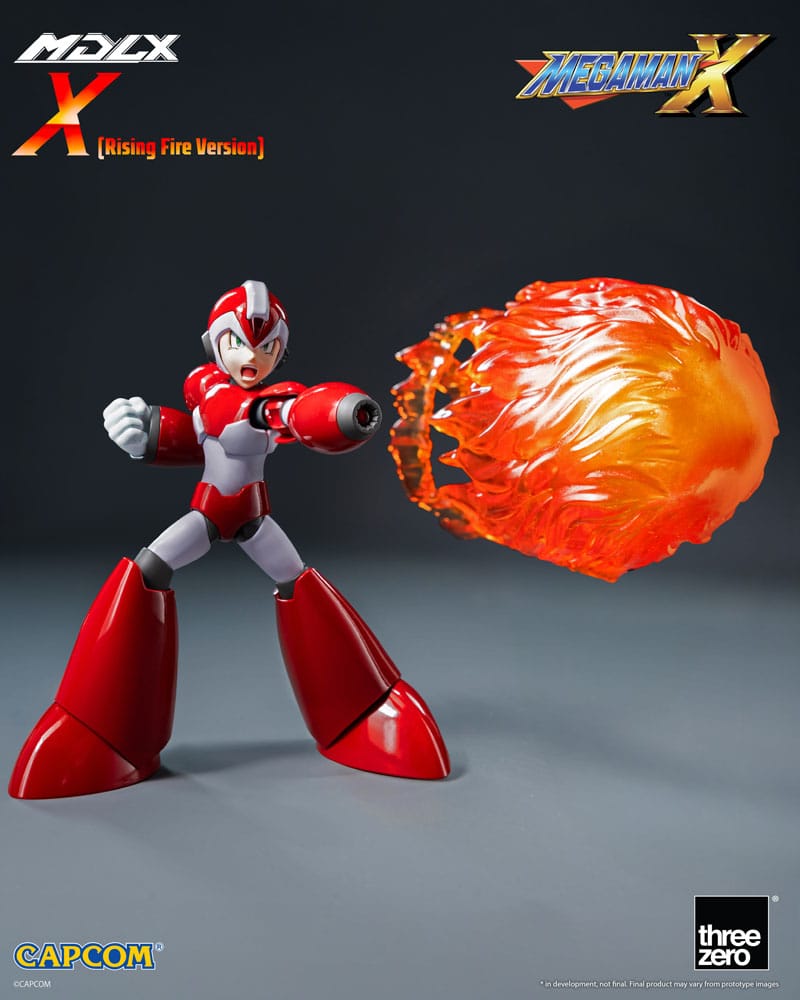 [PREORDINE] Action Figure Mega Man X (Rockman X) MDLX Rising Fire Version 12cm - ThreeZero - Action figures