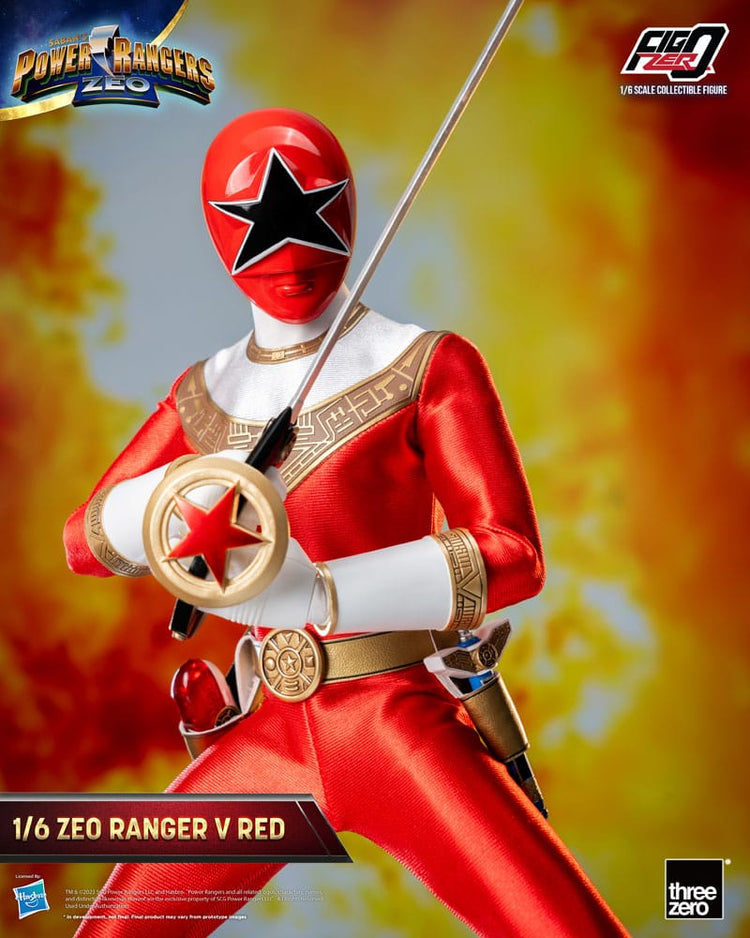 [PREORDINE] Power Rangers Zeo: Action Figure 1/6 Ranger V Rosso 30 cm - ThreeZero - Action figures