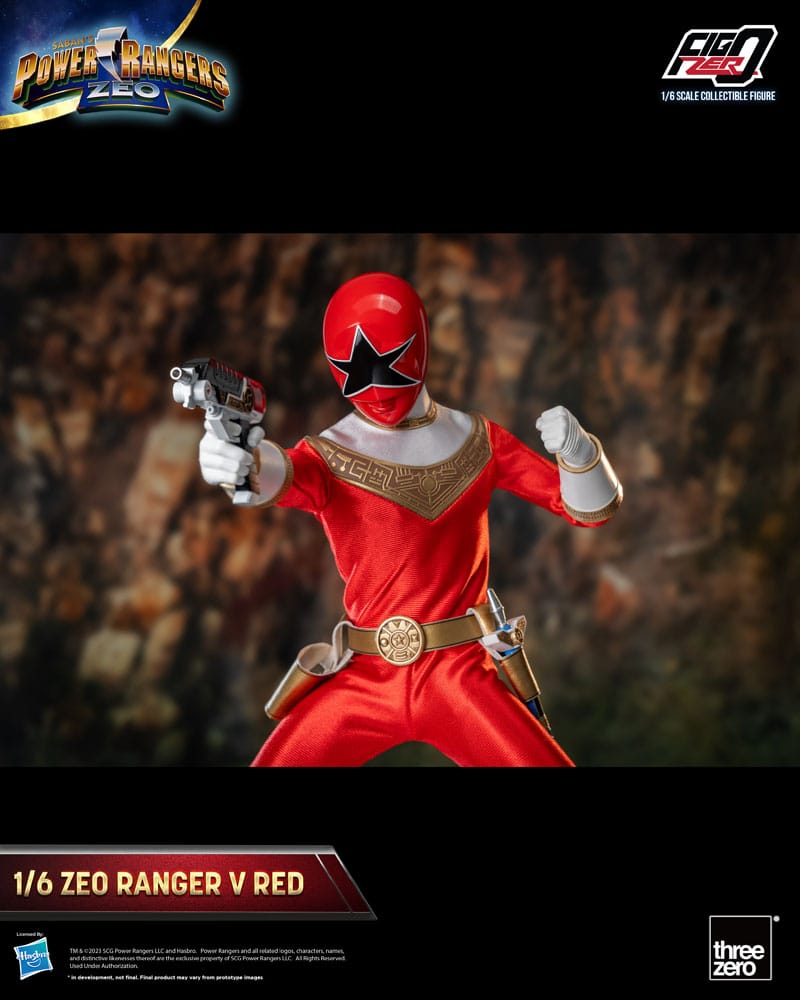 [PREORDINE] Power Rangers Zeo: Action Figure 1/6 Ranger V Rosso 30 cm - ThreeZero - Action figures