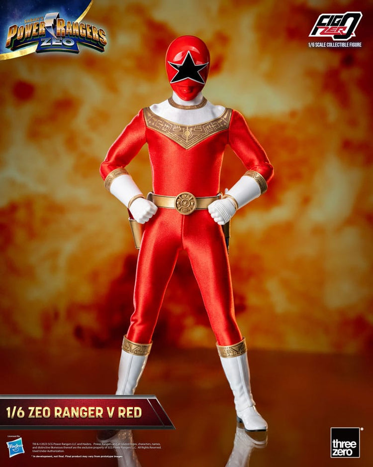 [PREORDINE] Power Rangers Zeo: Action Figure 1/6 Ranger V Rosso 30 cm - ThreeZero - Action figures