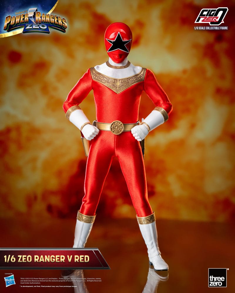 [PREORDINE] Power Rangers Zeo: Action Figure 1/6 Ranger V Rosso 30 cm - ThreeZero - Action figures