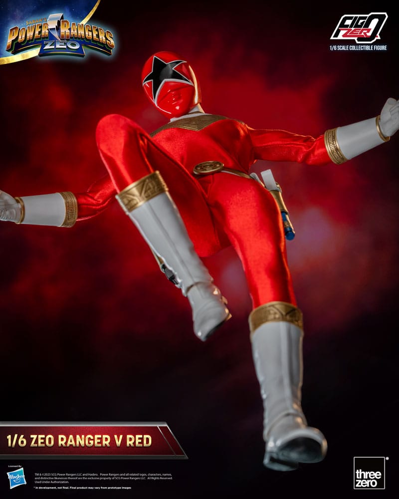 [PREORDINE] Power Rangers Zeo: Action Figure 1/6 Ranger V Rosso 30 cm - ThreeZero - Action figures