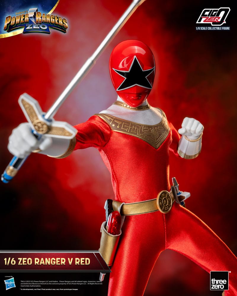 [PREORDINE] Power Rangers Zeo: Action Figure 1/6 Ranger V Rosso 30 cm - ThreeZero - Action figures