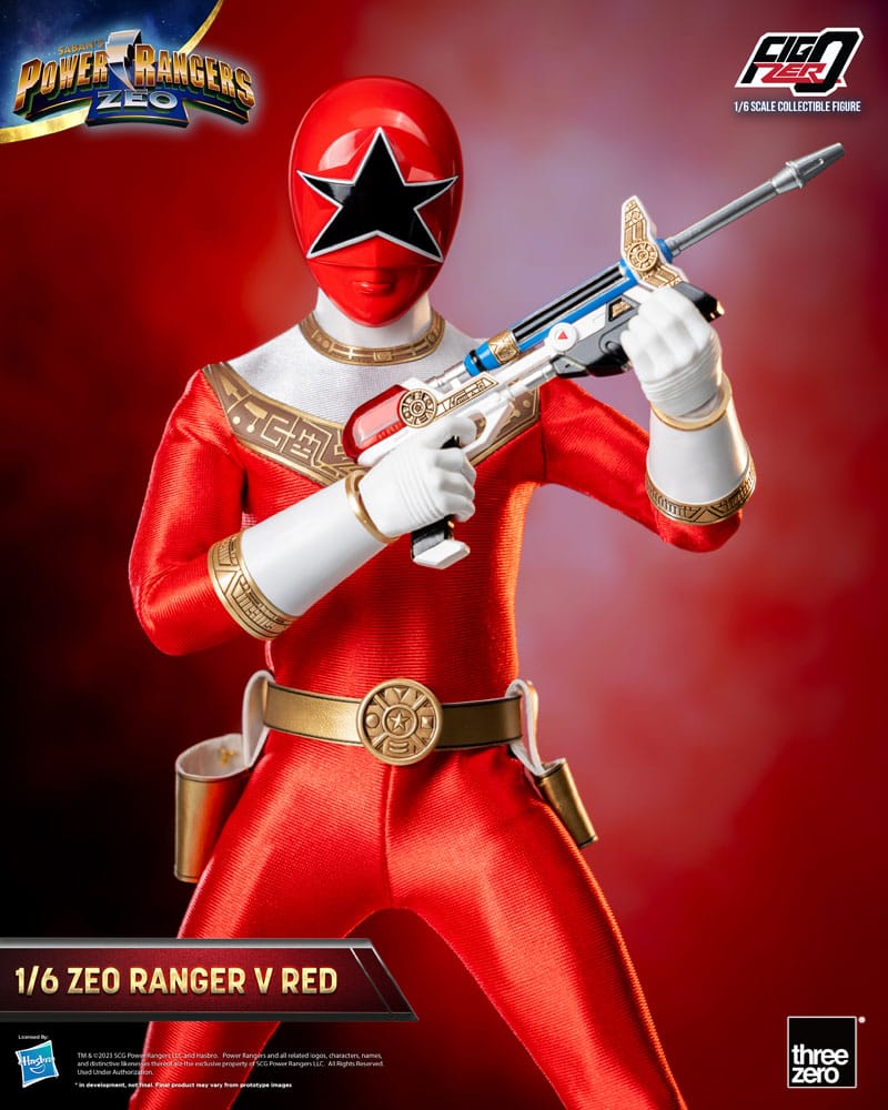 [PREORDINE] Power Rangers Zeo: Action Figure 1/6 Ranger V Rosso 30 cm - ThreeZero - Action figures