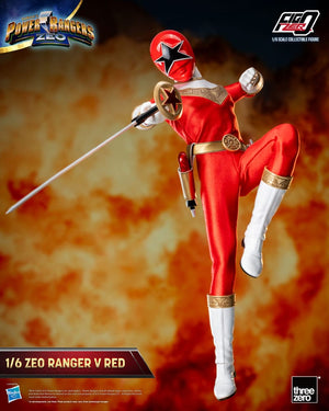 [PREORDINE] Power Rangers Zeo: Action Figure 1/6 Ranger V Rosso 30 cm - ThreeZero - Action figures