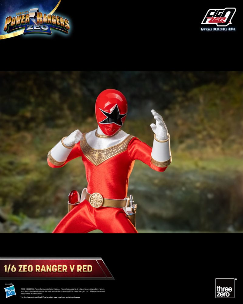 [PREORDINE] Power Rangers Zeo: Action Figure 1/6 Ranger V Rosso 30 cm - ThreeZero - Action figures
