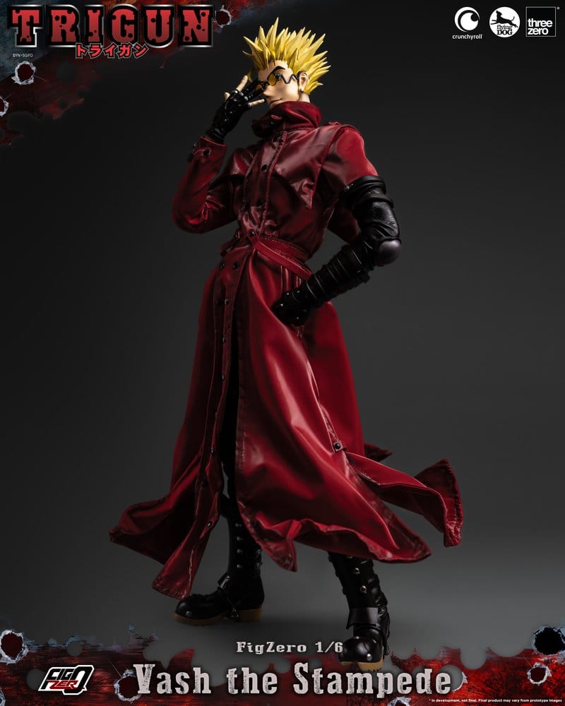 [PREORDINE] Action Figure Trigun FigZero 1/6 Vash the Stampede 31 cm - ThreeZero - Action figures