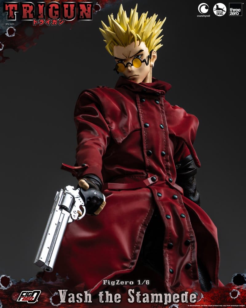 [PREORDINE] Action Figure Trigun FigZero 1/6 Vash the Stampede 31 cm - ThreeZero - Action figures