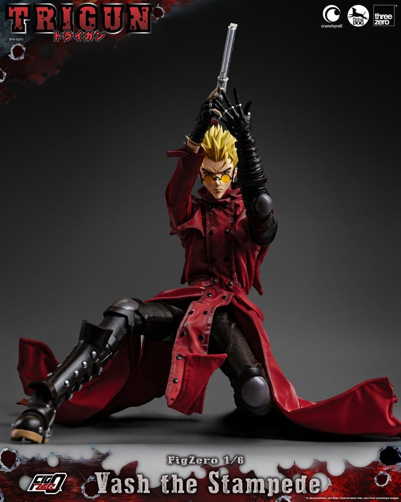 [PREORDINE] Action Figure Trigun FigZero 1/6 Vash the Stampede 31 cm - ThreeZero - Action figures