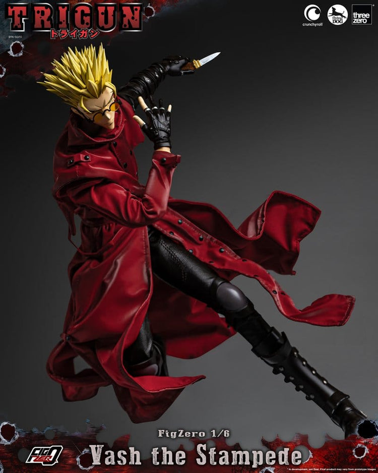 [PREORDINE] Action Figure Trigun FigZero 1/6 Vash the Stampede 31 cm - ThreeZero - Action figures