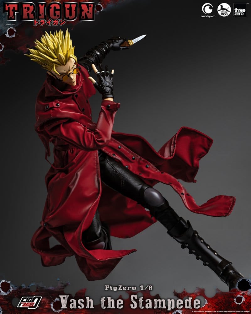 [PREORDINE] Action Figure Trigun FigZero 1/6 Vash the Stampede 31 cm - ThreeZero - Action figures