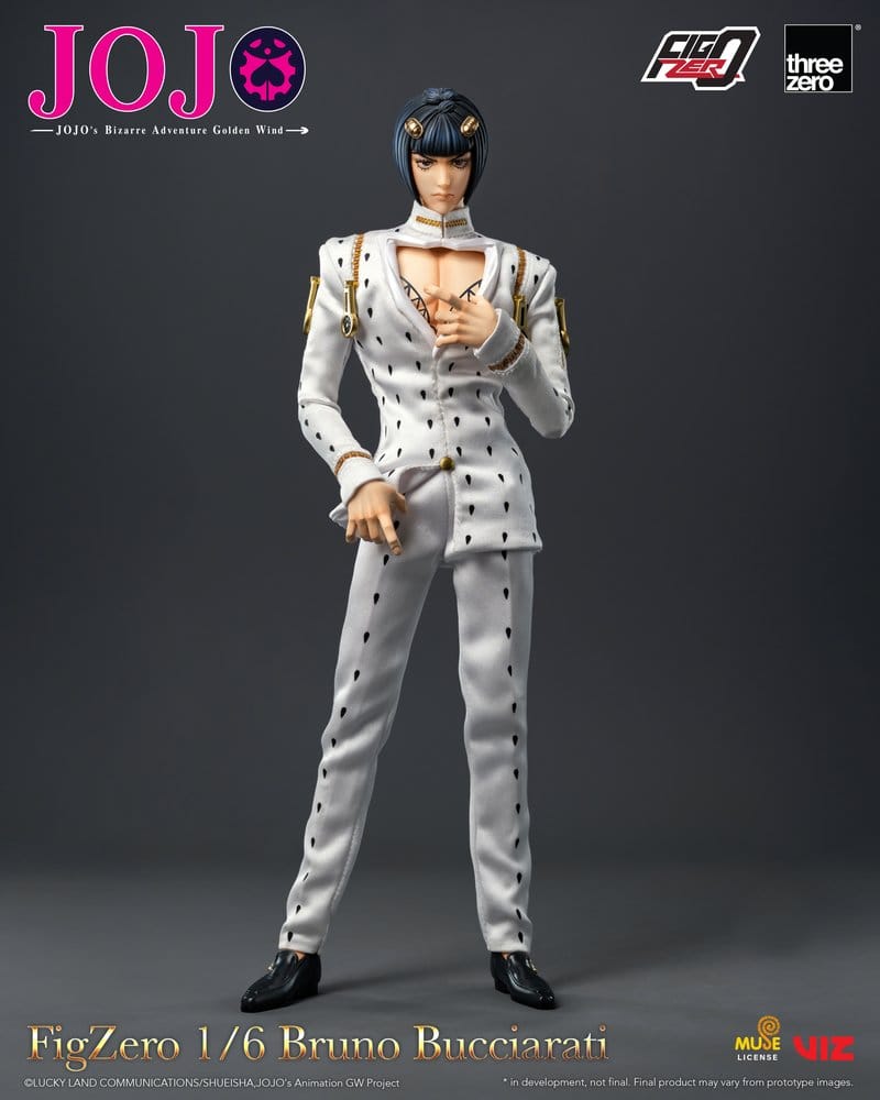[PREORDINE] Jojo's Bizarre Adventure: Golden Wind - Action Figure 1/6 Bruno Bucciarati 31 cm - ThreeZero - Action figures