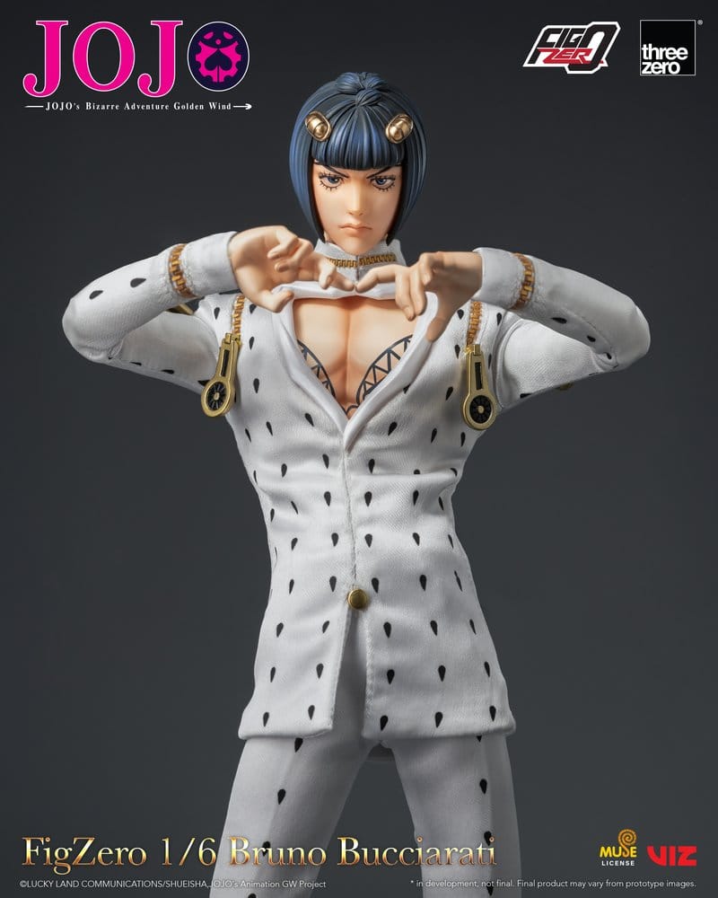 [PREORDINE] Jojo's Bizarre Adventure: Golden Wind - Action Figure 1/6 Bruno Bucciarati 31 cm - ThreeZero - Action figures