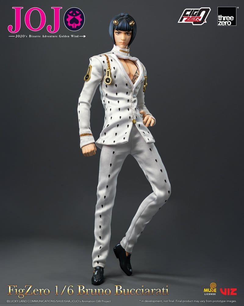 [PREORDINE] Jojo's Bizarre Adventure: Golden Wind - Action Figure 1/6 Bruno Bucciarati 31 cm - ThreeZero - Action figures