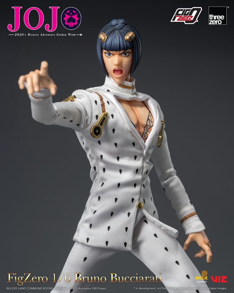 [PREORDINE] Jojo's Bizarre Adventure: Golden Wind - Action Figure 1/6 Bruno Bucciarati 31 cm - ThreeZero - Action figures