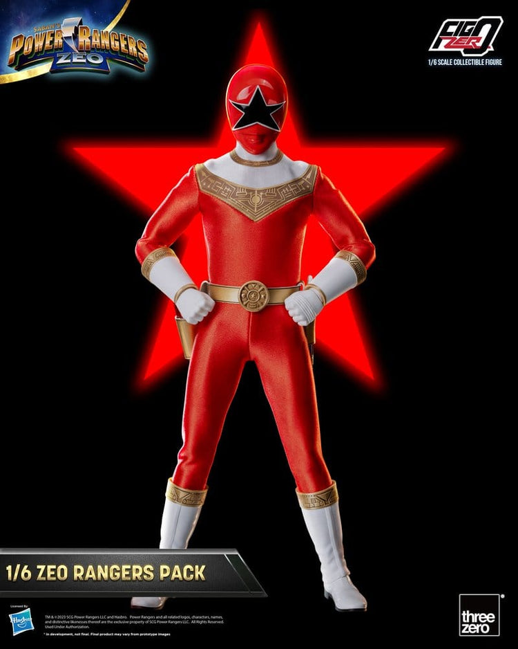 [PREORDINE] Power Rangers Zeo FigZero Action Figures 1/6 - Pack 5 Zeo Rangers 30 cm - ThreeZero - Action figures