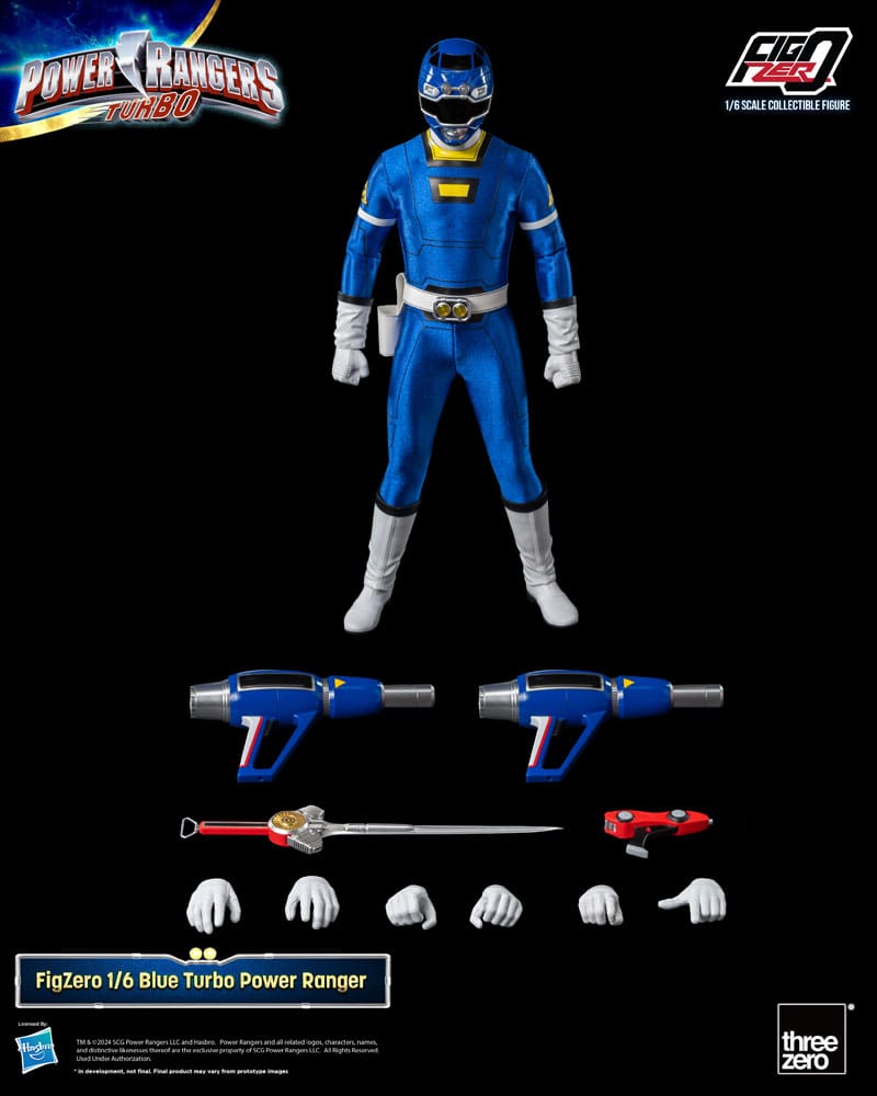 [PREORDINE] Power Rangers Turbo FigZero Action Figure 1/6 Blue Turbo Ranger 30 cm - ThreeZero - Action figures