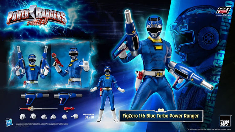 [PREORDINE] Power Rangers Turbo FigZero Action Figure 1/6 Blue Turbo Ranger 30 cm - ThreeZero - Action figures