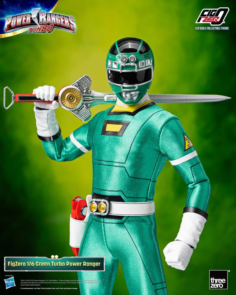 [PREORDINE] Power Rangers Turbo FigZero Action Figure 1/6 Green Ranger 30 cm - ThreeZero - Action figures