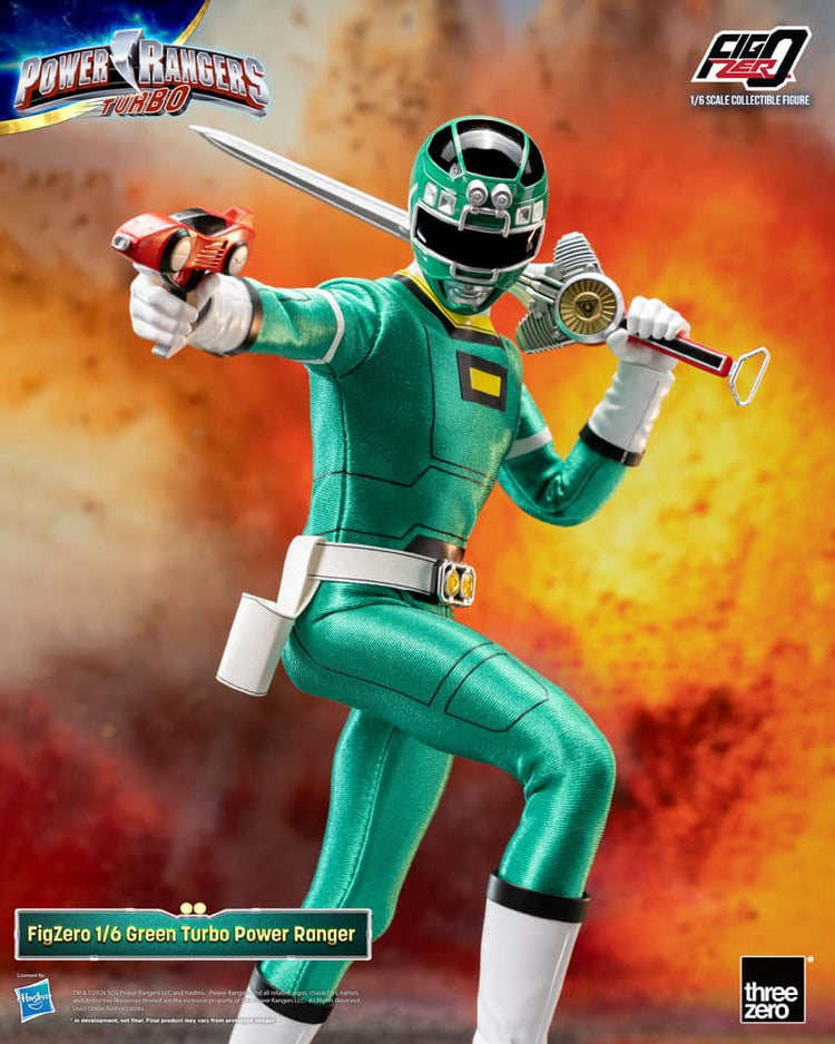 [PREORDINE] Power Rangers Turbo FigZero Action Figure 1/6 Green Ranger 30 cm - ThreeZero - Action figures