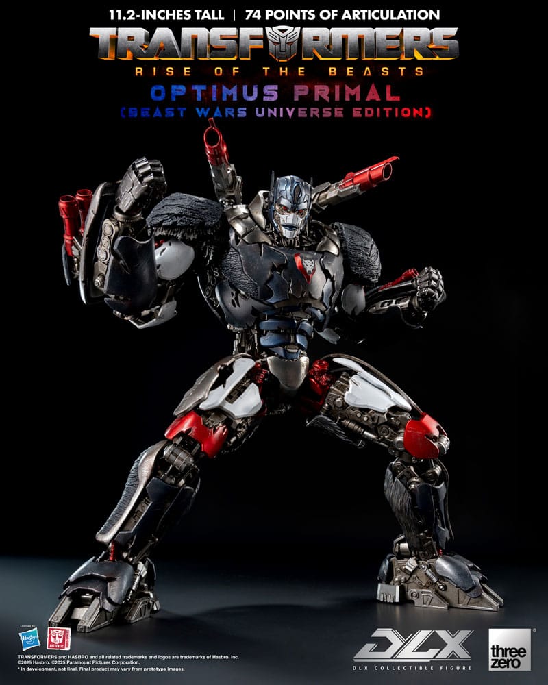 [PREORDINE] Transformers: Rise of the Beasts - Action Figure DLX Optimus Primal (Beast Wars Universe Edition) 29 cm - ThreeZero - Action figures