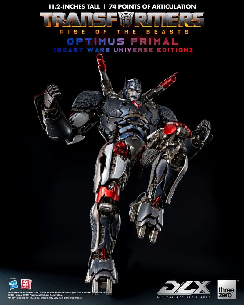[PREORDINE] Transformers: Rise of the Beasts - Action Figure DLX Optimus Primal (Beast Wars Universe Edition) 29 cm - ThreeZero - Action figures