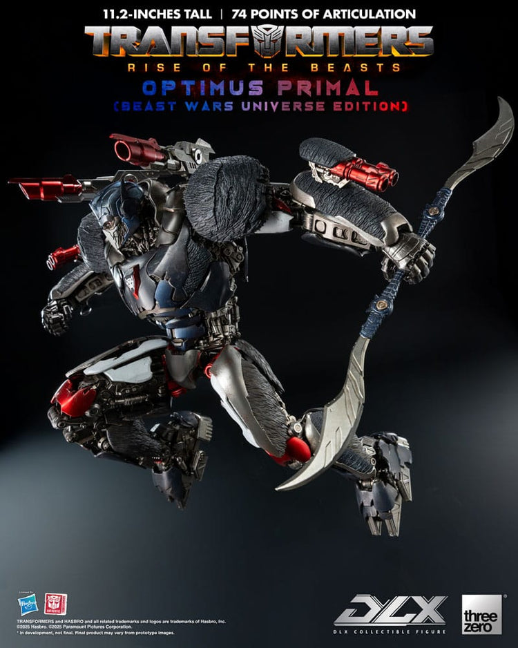 [PREORDINE] Transformers: Rise of the Beasts - Action Figure DLX Optimus Primal (Beast Wars Universe Edition) 29 cm - ThreeZero - Action figures