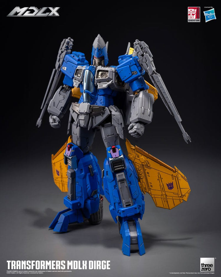 Transformers MDLX Action Figure Dirge: Il Terrore dei Decepticon! - ThreeZero - Action figures